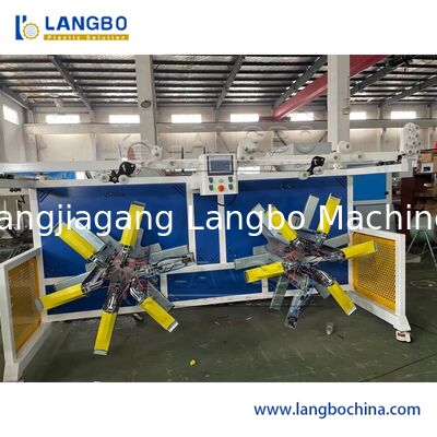 Plastic Pipe Coiling Machine met Strapping Machine voor PE Large Diameter Pipe Extrusion Machine