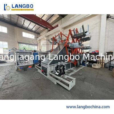 Plastic Pipe Coiling Machine met Strapping Machine voor PE Large Diameter Pipe Extrusion Machine