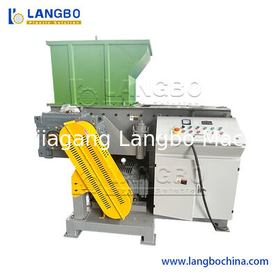 Plastic Waste Scrap Metal Plywood Hout Palet Plastic PP HDPE LDPE PVC Klumpen Afvalbuis Recycling Single Shaft Shredder Machine