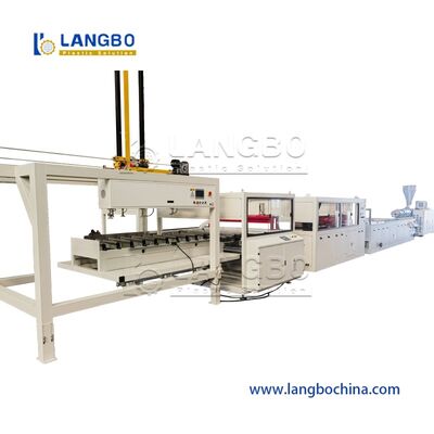 Volledig automatisch PE PVC Hout Plastic Hollow Solid Floor Wide Door Panel Garden Fence Conical Twin Screw Extruder Plastic Machine