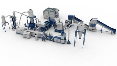 Het Afval van de riemtransportband Automatische Plastic Recyclingslijn voor het recycling van pp-PE films
