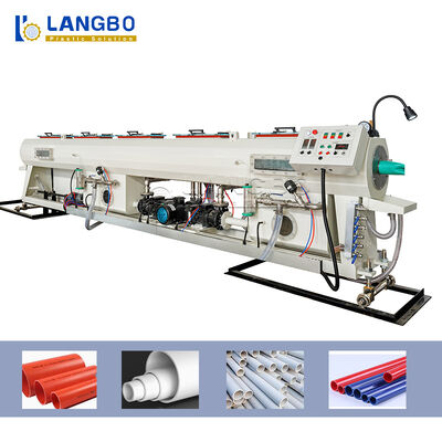 Van de de Pijpuitdrijving van pvc van Ce ISO Diameter van de de Lijnpijp 16 - 630mm 22 - 160KW-Extrudermacht