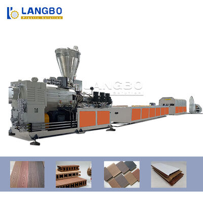 Van de het Profieluitdrijving van pvc/WPC-van de Lijn Ontwerp van de de Motor het Dubbele Schroef