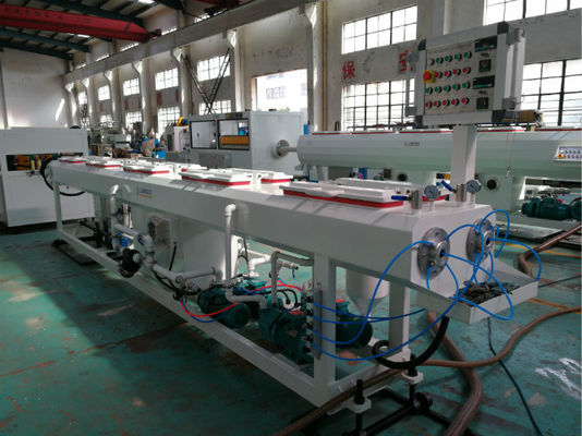 De dubbele Lijn van de de Pijpuitdrijving van Schroefpvc, Plastic Waterpijp die, pvc-Buis Machine, Kegel tweelingschroef maken