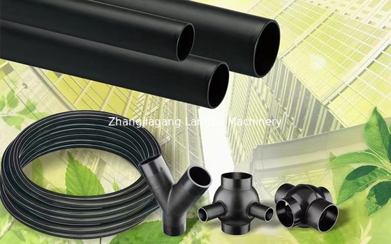 PE-HDPE-buizenmachine Plastic Extrusion Machine Spanning 380V 50HZ 3 fase