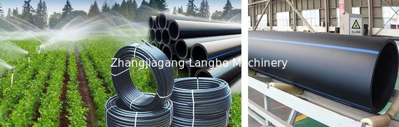 355-800 mm doorsnede High Capacity HDPE PE Pipe Extrusion Line met geïntegreerde versnellingsbak