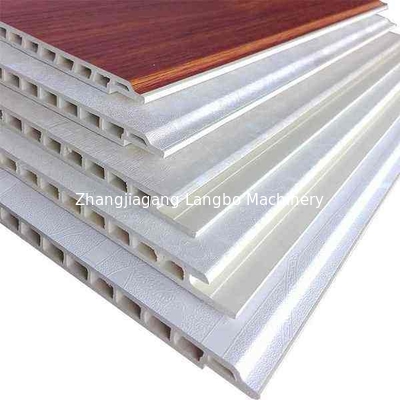 Automatische kegelvormige twee-schroef-extruder van kunststof WPC PVC plafondpaneel van triplexplank/vensterprofiel/deurframe-extrusie-machine/productielijn