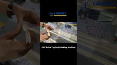 Automatische kunststof prijskaartjes strip extrusiemachine voor supermarkt prijskaartjes #prijskaartje