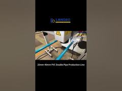 Hoge-snelheid PVC dubbele pijp extrusielijn machine