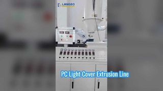 PC Light Cover extrusielijn #machine #plasticmachinery