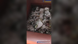 Geweven zakken versnipperen met Twin Shaft Shredder